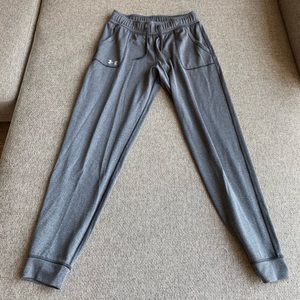 UNDER ARMOUR Gray Drawstring Jogger Sweatpants